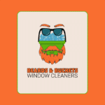 Logo of Beard and Buckets Window Cleaners, showcasing a clean design with a nod to their Buzz Bucket case study